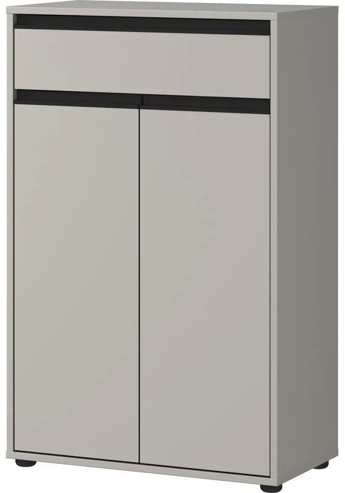 Sivá vysoká kúpeľňová skrinka 63x98 cm Lemont – Germania