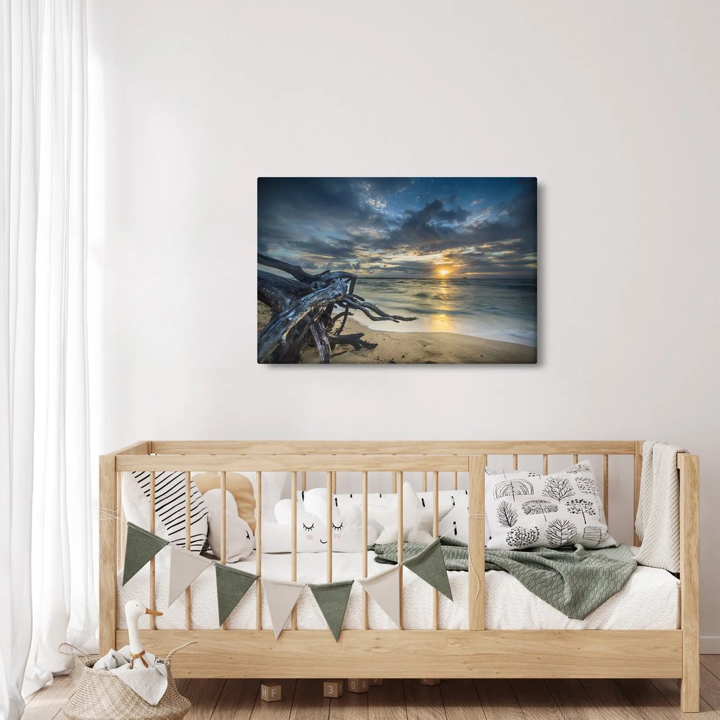 Obraz mora pri západe slnka (90x60 cm)