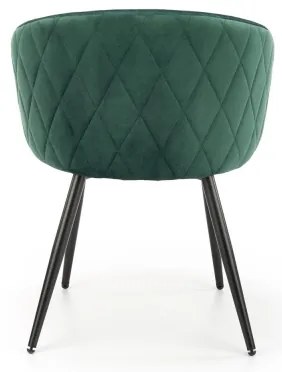 Jedálenská stolička CALMURE tmavozelená