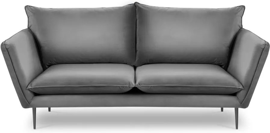 Svetlosivá zamatová pohovka Mazzini Sofas Acacia, dĺžka 205 cm