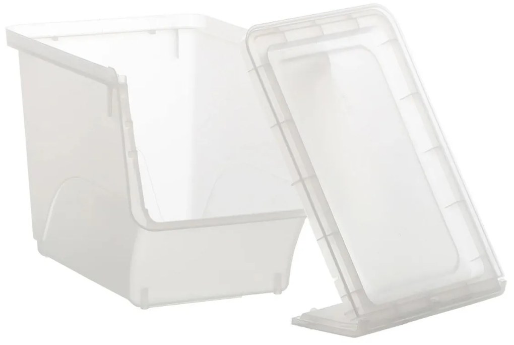 5Five® Úložný box ALL IN BOX s deleným vekom, 24l - 28,5 x 45,5 x 31 cm