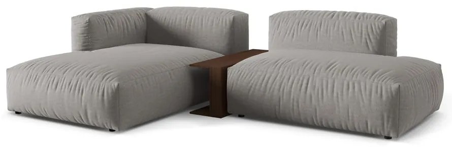 Svetlosivá modulárna rohová pohovka (ľavý roh) Martina – Micadoni Home