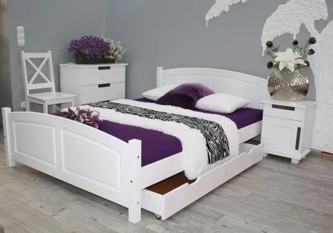 OVN posteľ ZYTA biela 160x200cm +rošt