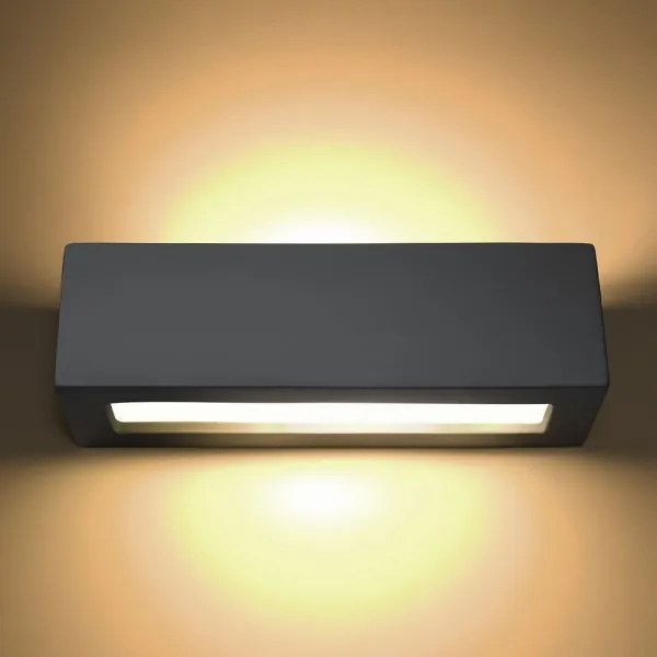 Nástenné svietidlo VEGA 1xE27/60W/230V šedá