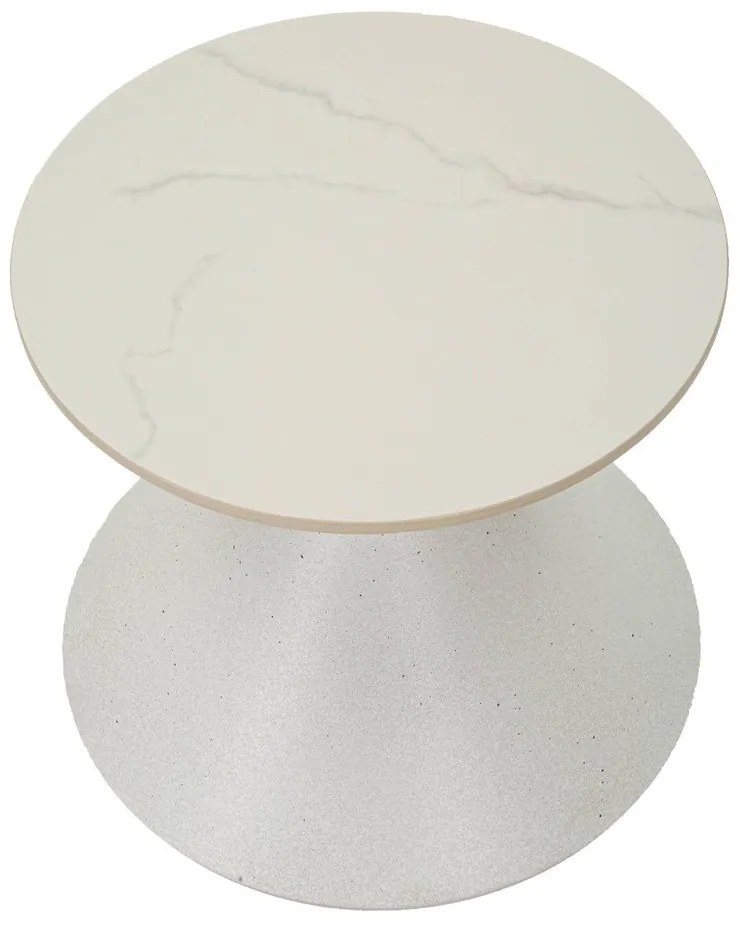 Okrúhly odkladací stolík s keramickou doskou ø 45 cm Fush – Mauro Ferretti