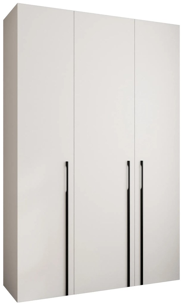 Šatníková skriňa 160 cm Carmela 40-3 (biela + čierna). Akcia -20%. Vlastná spoľahlivá doprava až k Vám domov. 1126613