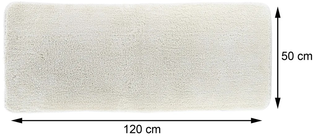 TENDANCE Predložka do kúpeľne Marlet, 50x120 cm, krémová