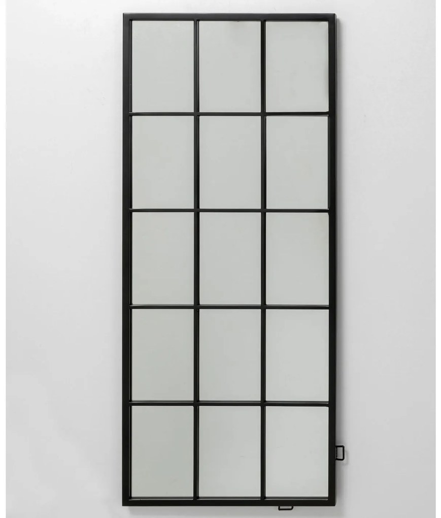 Finestra nástenné zrkadlo čierne 60x140 cm