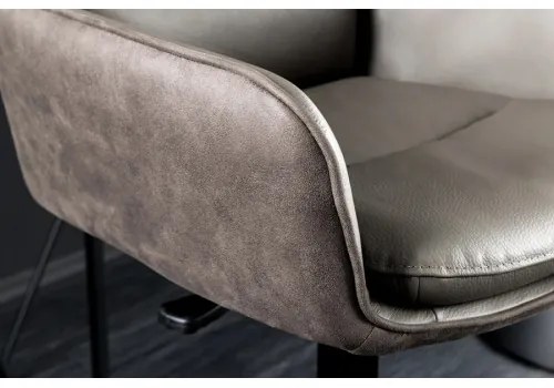 Barová stolička George 44720 Kožená Taupe - Komfort-nábytok