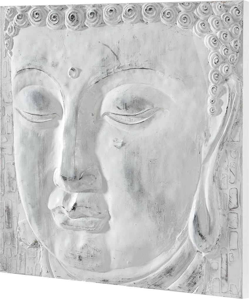 [art.work] Ručne maľovaný obraz - Buddha 6 - plátno napnuté na ráme - 60x60x3,8 cm