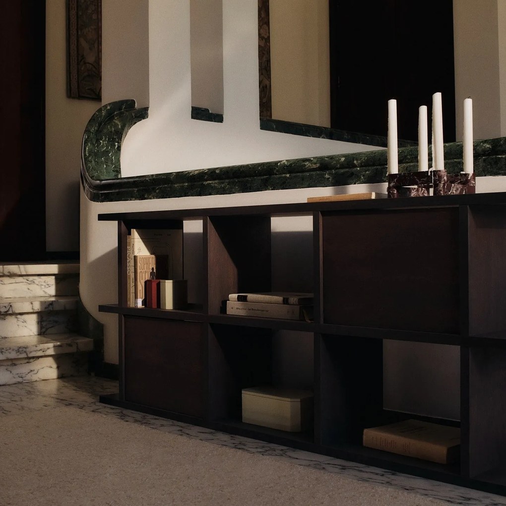 Ferm Living Modulárny svietnik Newel Rosso Levanto Marble