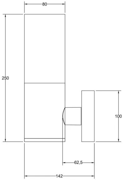 Maytoni O418WL-01GR - Vonkajšie nástenné svietidlo WILLIS 1xE27/60W/230V IP54 antr