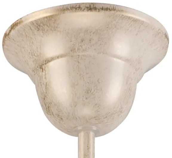 Luster na reťazi RETRO II 5xE27/60W/230V biela patina