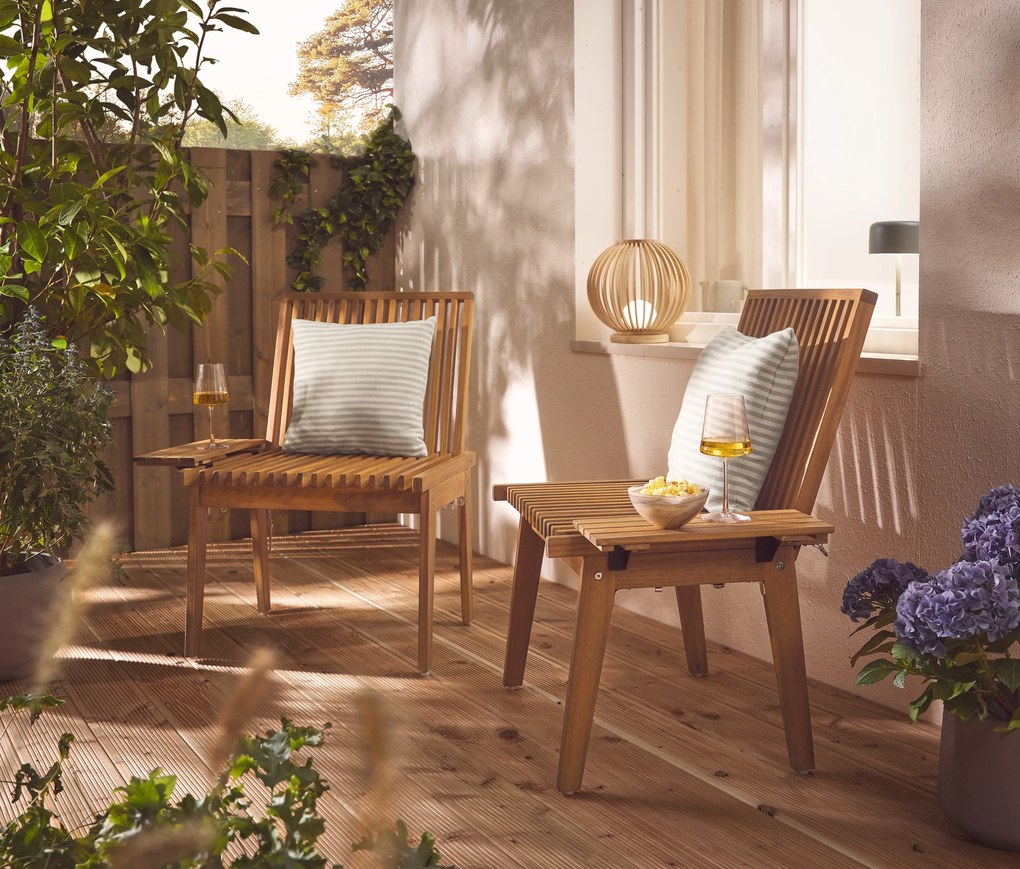 Solárny lampáš z dreva, okrúhly