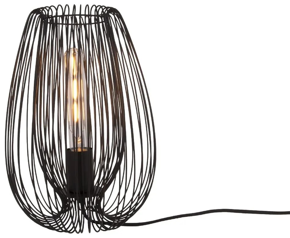 Čierna stolová lampa Leitmotiv Lucid