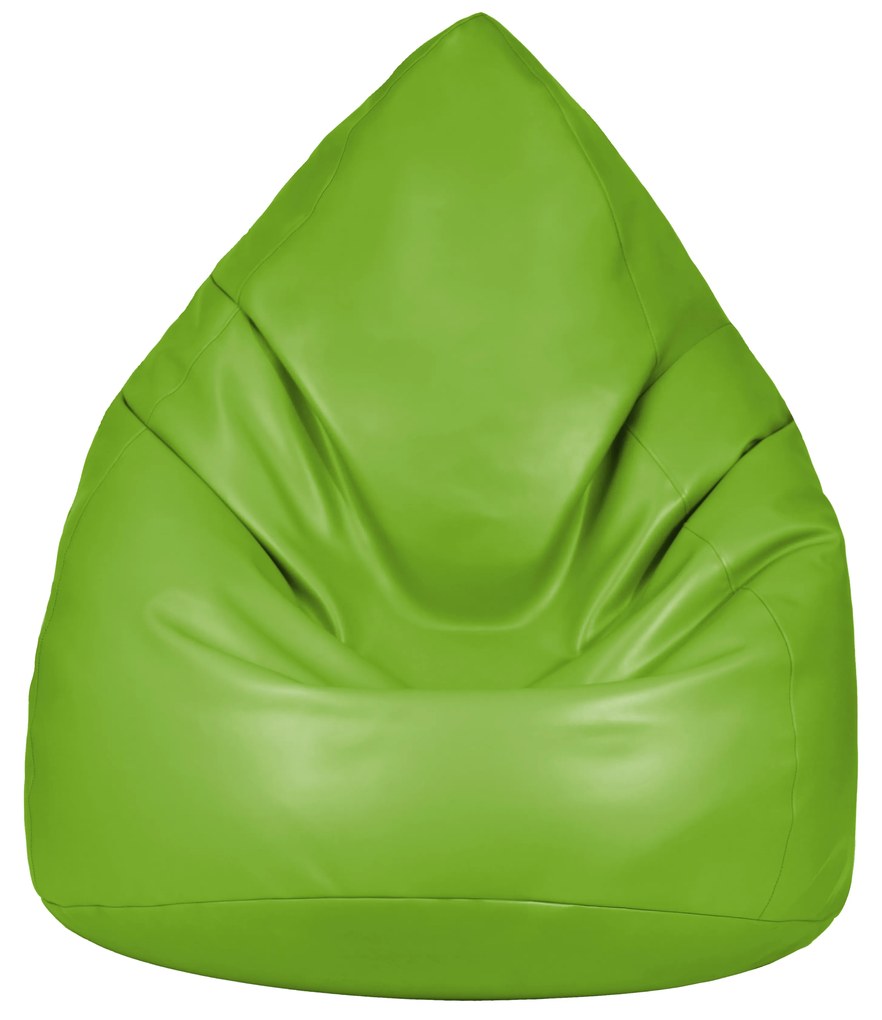 JAKS Mini sedací vak zelený eko koža
