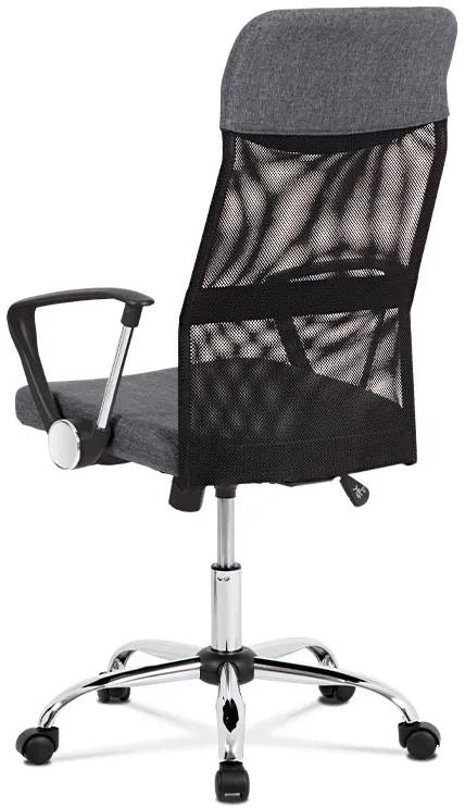 Kancelárska otočná stolička POND na kolieskach — chróm, látka, viac farieb Zelená