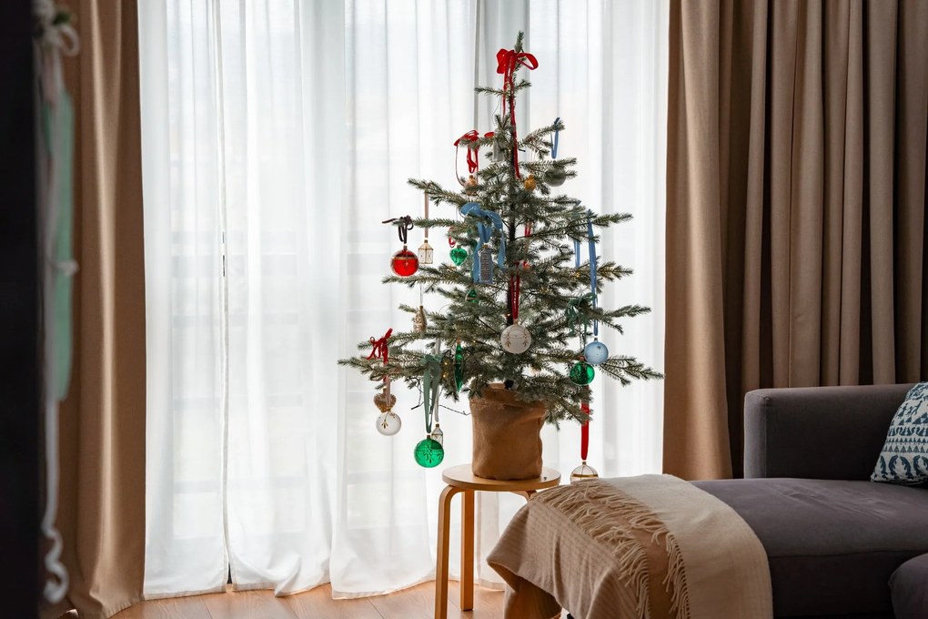 Bella Rose Sklenená vianočná ozdoba Baňka Mat Kometa