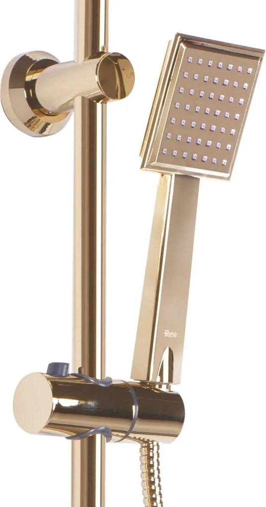 Rea Bravo, sprchový set h-1050, zlatá lesklá, REA-P4120