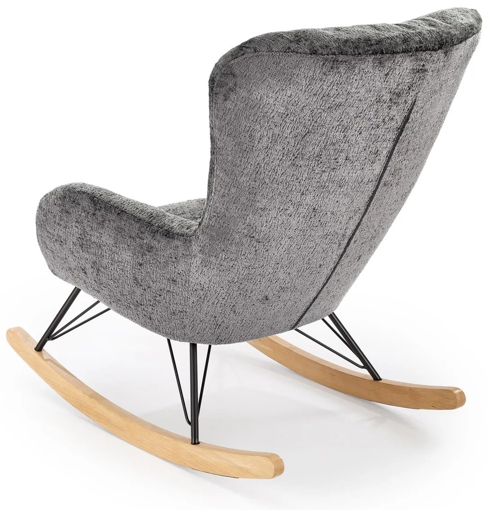 Houpací křeslo CASTRO šedé