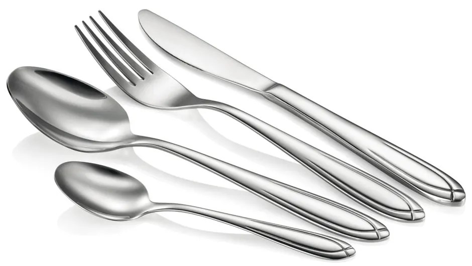 Nerezový príbor v striebornej farbe 24 ks Scarlett – Tescoma