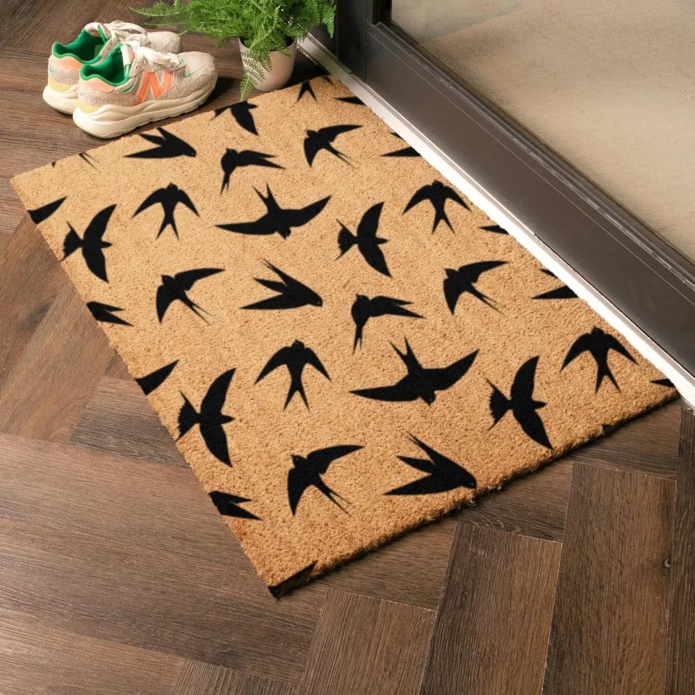 Rohožka z kokosového vlákna 40x60 cm Swallows – Artsy Doormats