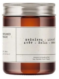 Vonná sójová sviečka doba horenia 40 h #57 Chamomile, Linden, Birch – Perfumed Prague
