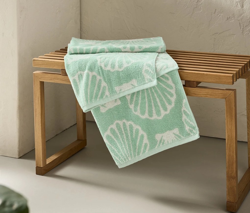 Osuška »Muschel«, zelená