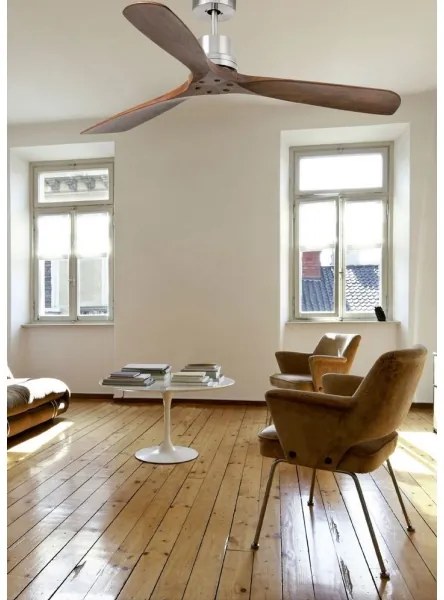 FARO 33516DC - Stropný ventilátor LANTAU čierna/hnedá pr. 132 cm + diaľkové ovládanie