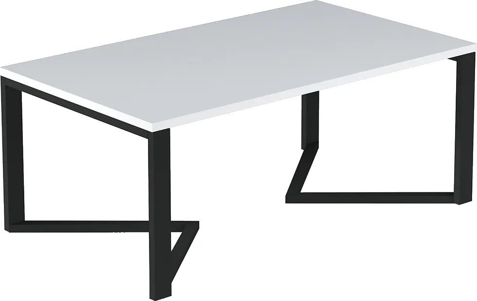 Konferenčný stolík Ginzo - biela matná