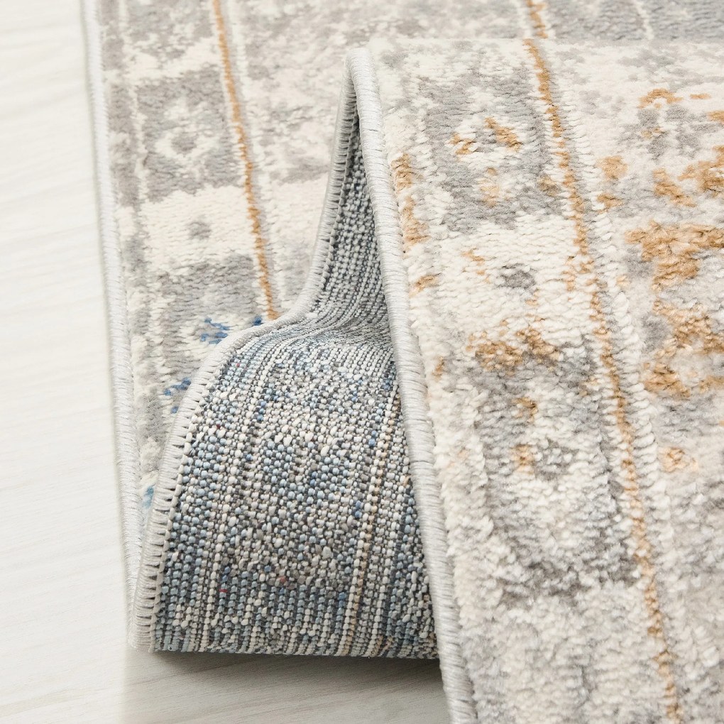 TA Koberec G549E BIELA/D_MODRÁ IDAHO HIL Rozmer: 120x170 cm