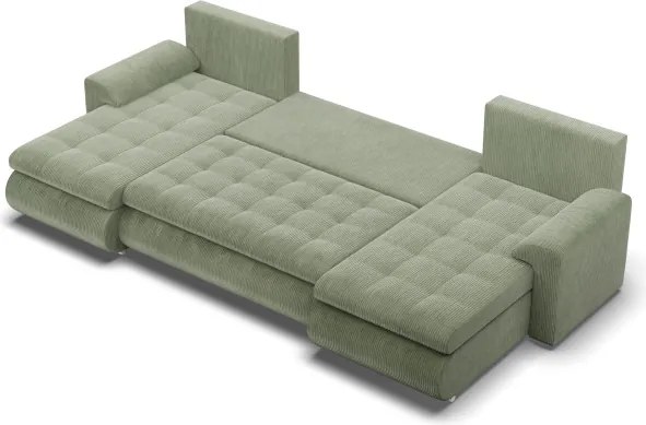 Sedacia súprava FORESTA ULL Poso v tvare U svetlozelená