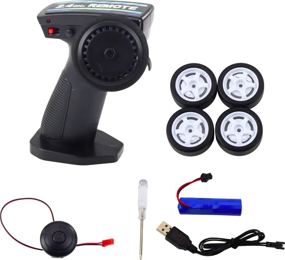 LEAN Toys Športové auto RC na diaľkové ovládanie s osvetlenou karosériou Drift Blue