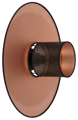Duolla - Nástenné svietidlo TOKYO SHINY 1xE27/15W/230V pr. 50 cm medená/čierna