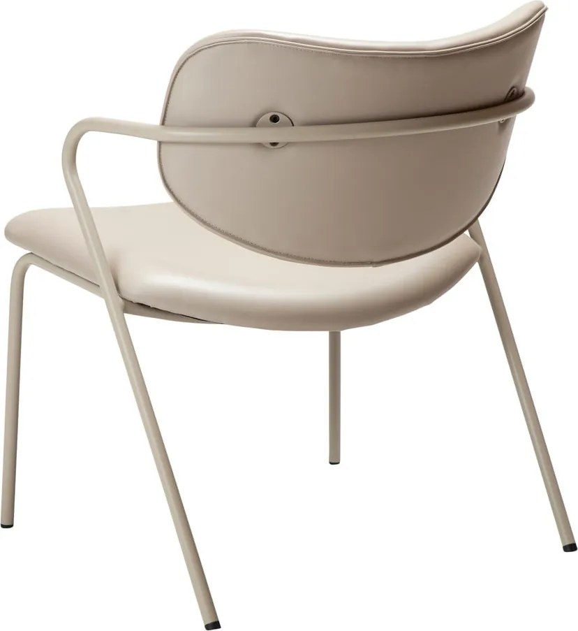 Béžové kreslo z imitácie kože Zed – DAN-FORM Denmark