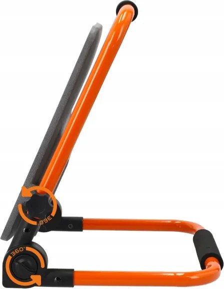 Nabíjateľný LED reflektor so stojanom, 50 W, 3,2 V, 4500 K, 5000 mAh, IP65, oranžový