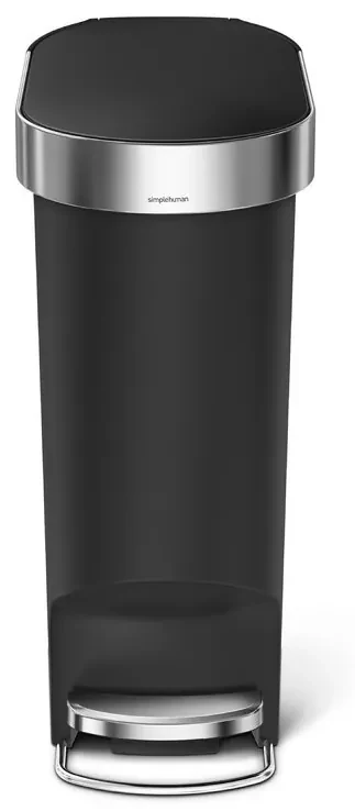 Pedálový kôš Slim 40 l, čierna