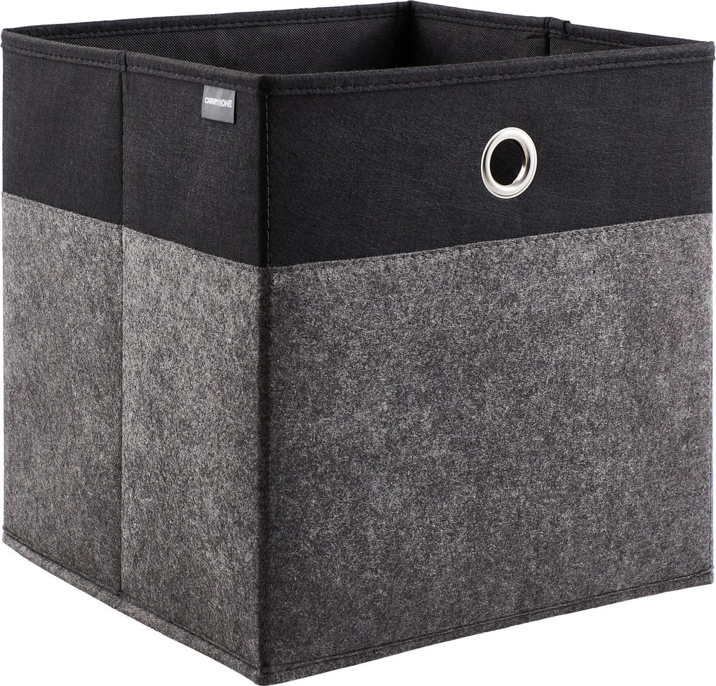XXXLutz SKLADACÍ BOX, kov, textil, kartón, 32/32/32 cm Carryhome - Úložné boxy & dekoračné boxy - 007968009107