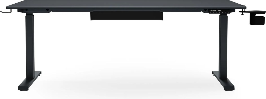 Elektrický stôl s reguláciou výšky ergonomický antracitový,1600x800 mm: ARIA