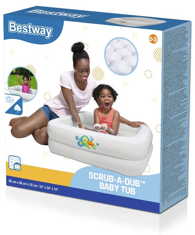 Bestway Nafukovací bazén Bestway – biely