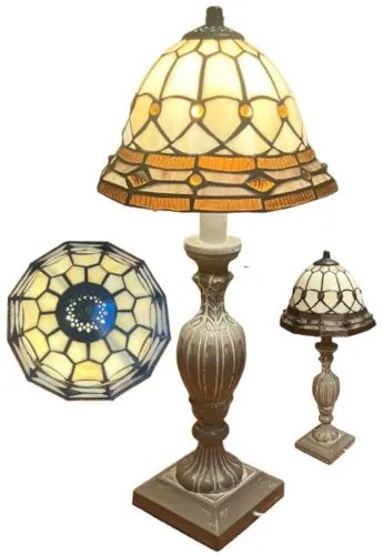 Tiffany lampa WOOD ANTIQUE CARAMEL Ø25*56 1*E27