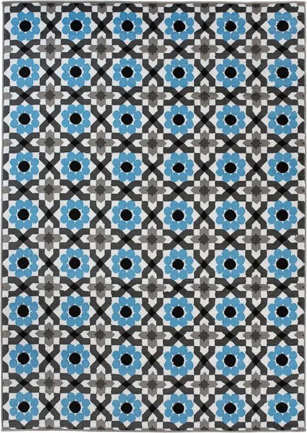 TA Koberec Z645D WHITE MAYA PP EYM Sivý Obdĺžnikový Rozmer: 200x300 cm