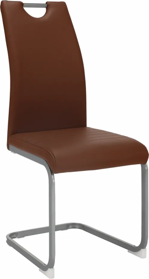 Jedálenská stolička, hnedá, DEKOMA