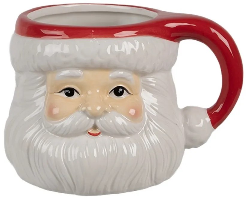 Keramický hrnček hlava Santa - 14*11*9 cm / 400 ml