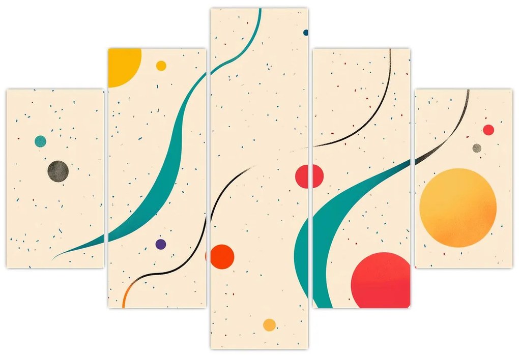 Obraz - Minimalistická farebná ilustrácia (150x105 cm)