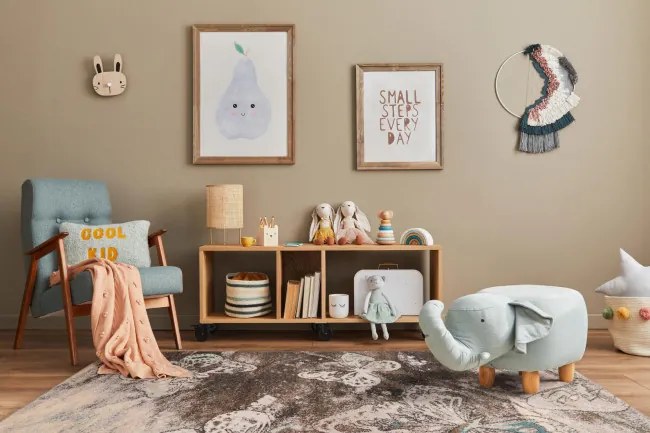 Detský koberec Funky Top Fru béžový