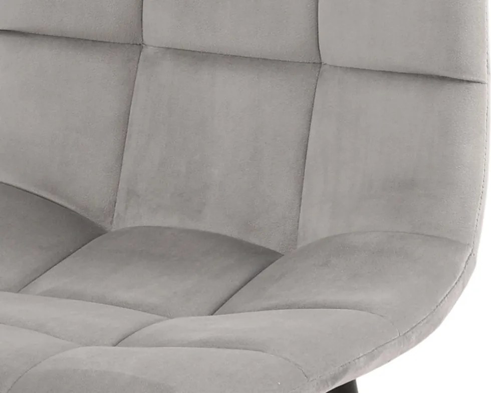 Jedálenská stolička Harry, svetlo šedá látka