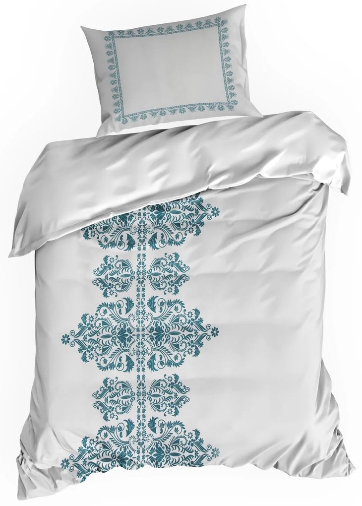 MAKOSATÉNOVÉ OBLIEČKY REINA29 160X200 CM, 2KS 70X80 CM BIELE