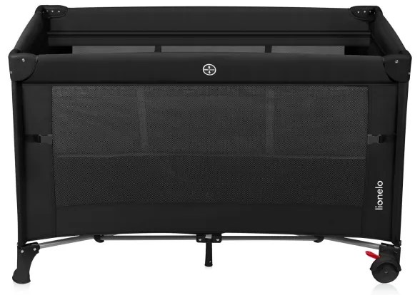 Lionelo - Cestovná postieľka 3v1 ELLEN Čierny karbón