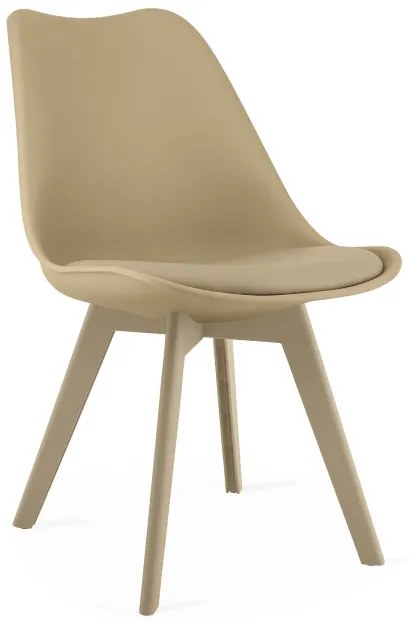 Set troch jedálenských stoličiek MARK tmavobéžový / béžový (3 ks)